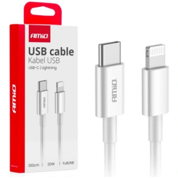 USB-C to Lightning 20W 100cm FullLINK AMIO-03898 (
