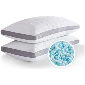 Meoflaw Cooling Pillow Queen Set Shredded Memory F