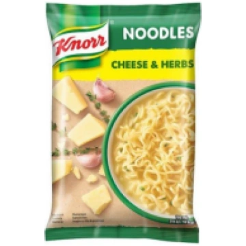 KNORR nūdeles ar siera un zaļumu garšu Polija 61g(
