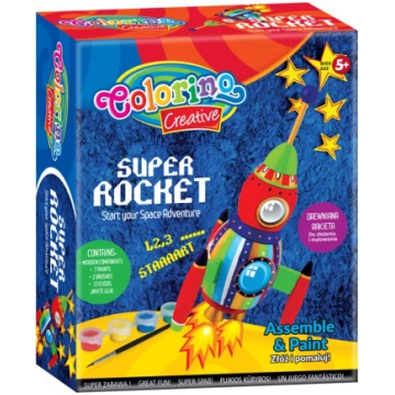 Rotaļlietu krāsošanas komplekts Colorino Super Roc