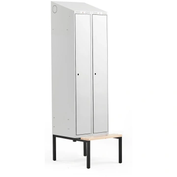 Garderobes skapis Classic ar solu, 2 nodalījumi, 2