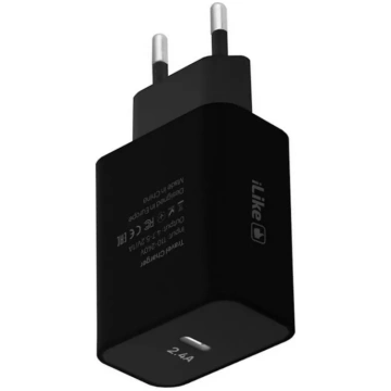 Ceļojumu lādētājs iLike ITC02 USB Type-C 2.4A meln