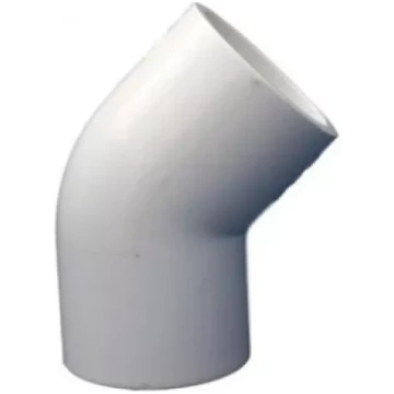 Līmējāms PVC līkums 1/2"/45gr. aukstam ūd. 417-005