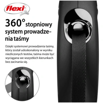 Flexi New CLASSIC 5 m Black Dog Retractable lead