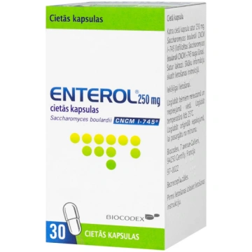 Enterol 250mg, 30 cietās kapsulas
