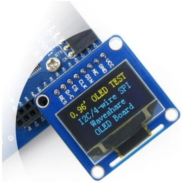 Two-color graphical OLED display 0.96"" (B) 128x64