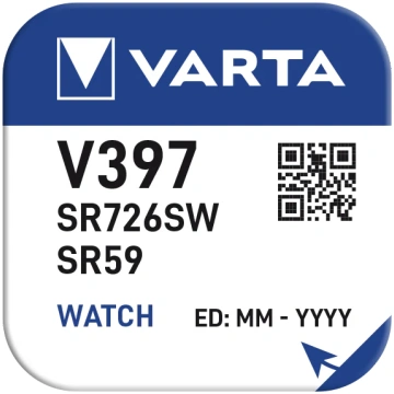 Pulksteņu baterija VARTA Silver V397 1.55V, 1gb