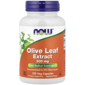 NOW Foods, Olive Leaf Extract, 500 mg, 120 Veg Cap