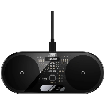 Baseus Digital LED Display dual wireless charger w