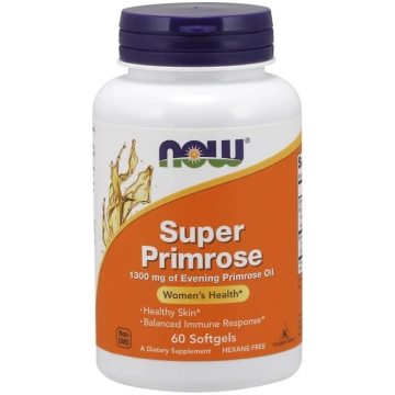 NOW Foods Super Primrose, 1300 mg - 60 kapsulas