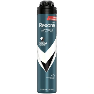 Vīriešu dezodorants Rexona Invisible, 200 ml