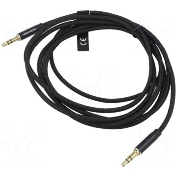 Cable | Jack 3.5mm 3pin plug,both sides | 2m | Pla