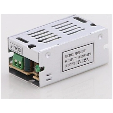 Barošanas bloks, 15W, DC12V, AC220V, alumīnijs, IP