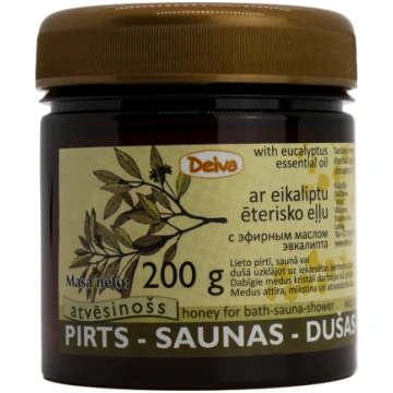 Deiva, pirts medus ar eikalipta ēterisko eļļu, 200