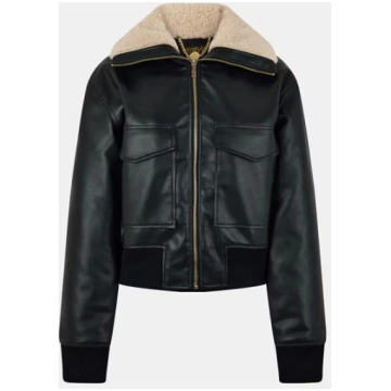 Women's Pock Faux Leather Jacket
