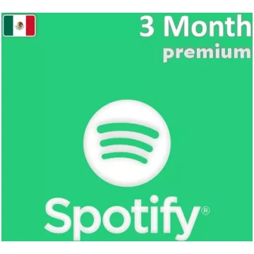Spotify Premium dāvanu karte 3 mēnešiem (Meksika)