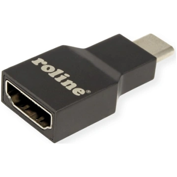 Roline Type C - HDMI Adapter, M/F, grey 12.03.3224