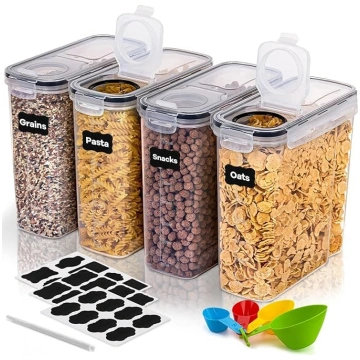 Uzglabāšanas burku komplekts, BPA-Free, labības uz