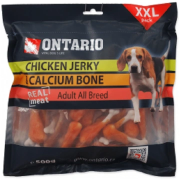 Gardums suņiem : Ontario Chicken Jerky & Calcium B