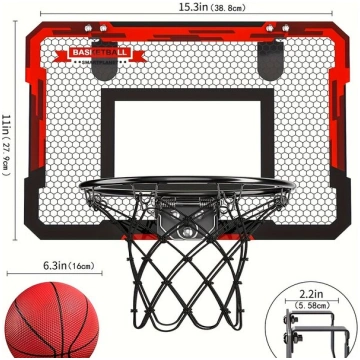 Bērnu Iekštelpu Basketbola Statīvs: 2 Mini Bumbas,