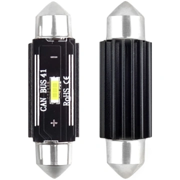Spuldzīte diodes LED balta C5W C10W C3W CANBUS 186