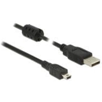 USB Kabel Delock A - Mini-B St/St 1.50m schwarz ( 