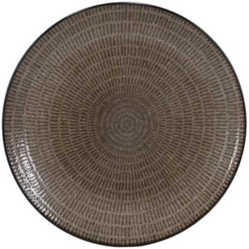 DINNER PLATE 26.7CM BROWN CHESTNUT NOIR 43F-049B-D