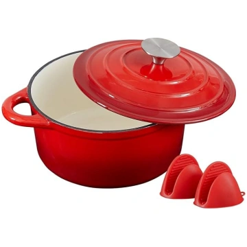 Nilpferd čuguna kastrolis 22 cm emaljas cepamais t