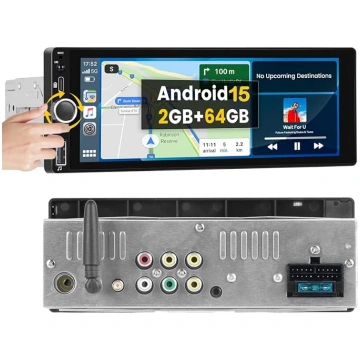 2+64GB Android 1 DIN auto radio Bezvadu Carplay An