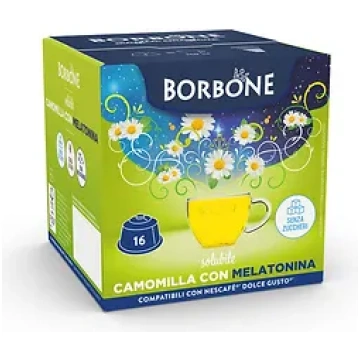 Capsule Borbone CAMOMILLA con MELATONINA comp. DOL