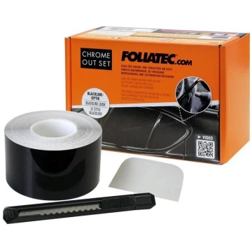 FOLIATEC Chrome Out Set Shadowline (Black Glossy) 