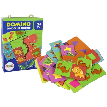 Divpusējs domino Dinozauri, 28 gab
