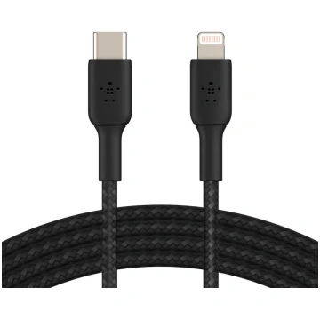 Vads Belkin, USB Type C/Apple Lightning, melna krā