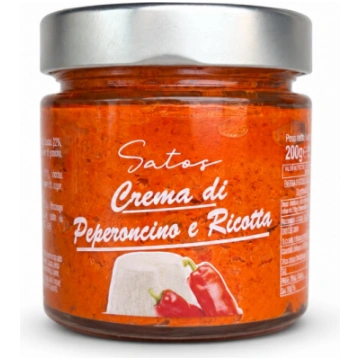 Satos Crema di peperoncino e ricotta 200g