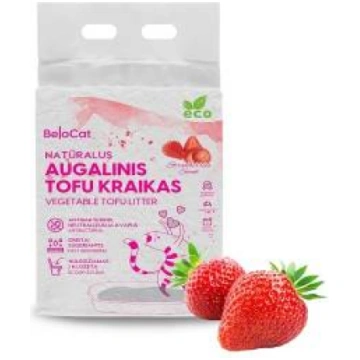 Tofu BeloCat zemeņu aromāta pakaiši, 6 l / 2,5 kg