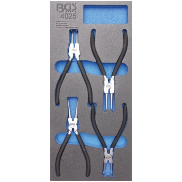 Tool Tray 1/3: Circlip Pliers Set | 4 pcs. (4025)