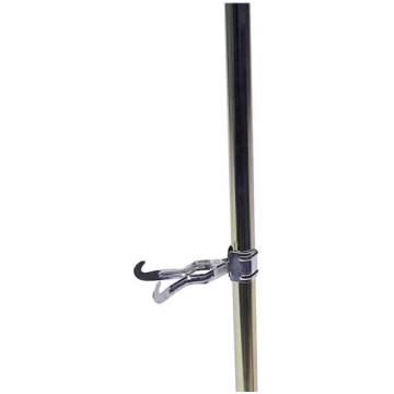 Double clamp-on coat hook