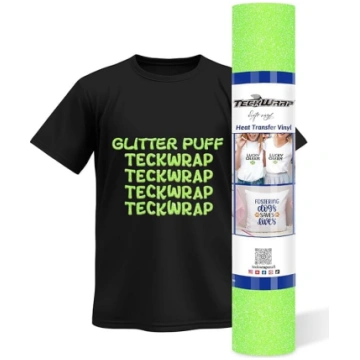 TECKWRAP Glitter Puff HTV 3D Puff Glitter siltuma 