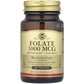 Solgar, Folate, 1,000 mcg, 60 Tablets
