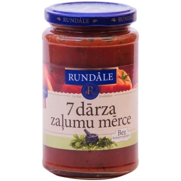 7 dārza zaļumu mērce RUNDĀLE, 420g Rundāle