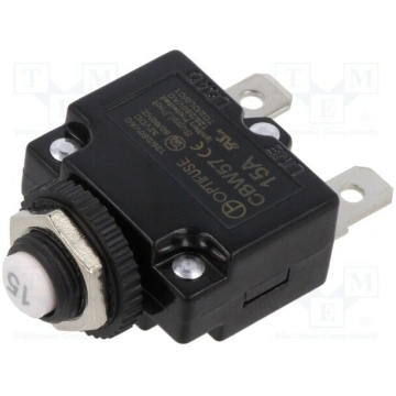 Fuse: thermal; 15A; Imax: 1kA; 125V,250V; 32VDC,50