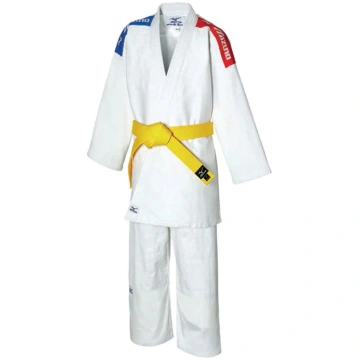 Judogi Mizuno Kodomo Plus 350 GR 红蓝表带 - 140 厘米。