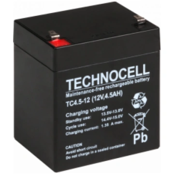 TC4.5-12 ~ 4.5Ah 12v akumulators