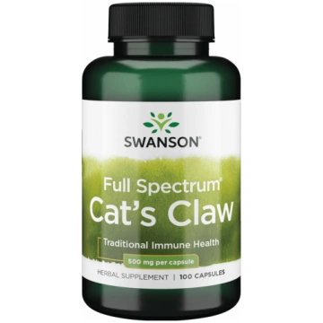 Full Spectrum Cats Claw 500mg Traditional Immune H
