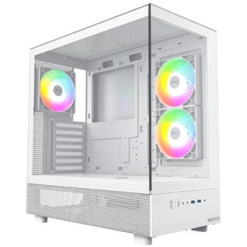 Montech XR Midi-Tower case Tempered Glass - white 