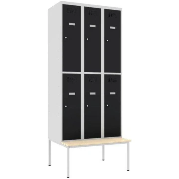 Metāla skapis Classic 3R ar solu 6 nodalījumi