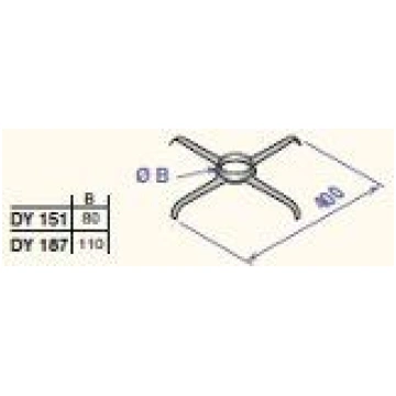 De Dietrich centering clamps D80 (2 pcs), DY151 36