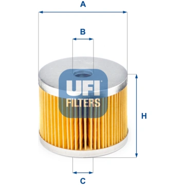 Degvielas filtrs UFI 26.652.00