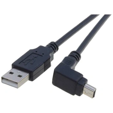 Cable; USB 2.0; USB A plug,USB B mini plug angle; 