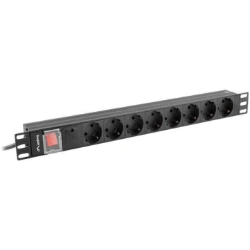 Multiprise - LANBERG - PDU Rack 19 - 1U - 16A - 8x